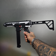 白黒のメカニカル TEC-9