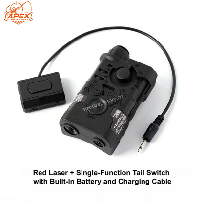 Red Laser + Single-Function Tail Switch with Built-in Battery and Charging Cable