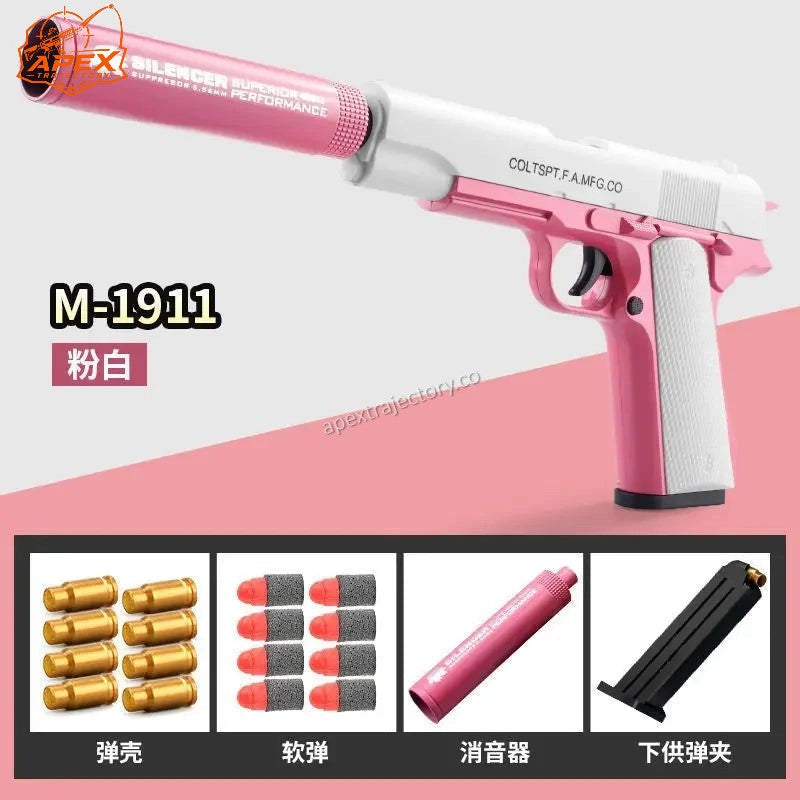New Plastic EVA Foam Darts Bullets Gun Aim Train Handgun Air Gun