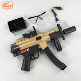 精巧な彫刻が施されたMP5Kゼラブラスター 高連射性能 7色発光サイレンサー付きでスムーズな射撃を実現