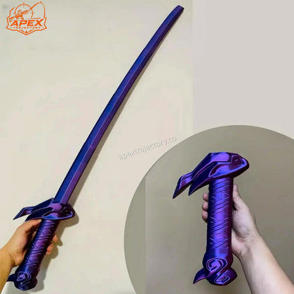Espada retráctil de Yasuo impresa en 3D - Cosplay