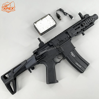 DD M4-PDW Pistola de bolas de gel de alta velocidad con cargador metálico - Modelo insignia