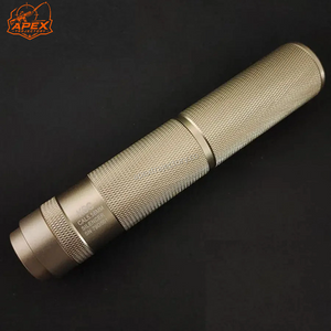 Silenciador de metal adaptable a punta de varilla roscada de 14 mm y punta lisa de 19 mm