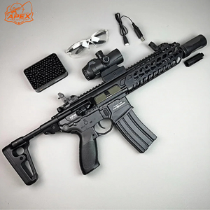 Exquisite Engraving MCX Gel Blaster High Rate of Fire  Smooth Shooting With 7 Colors of Lighted Silencer