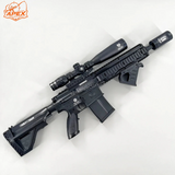 精巧な彫刻のHK417ジェルブラスター 高速連射 7色に光るサイレンサーでスムーズな射撃