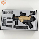 精巧な彫刻が施されたMP5Kゼラブラスター 高連射性能 7色発光サイレンサー付きでスムーズな射撃を実現