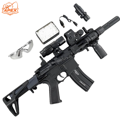 DD M4-PDW Pistola de bolas de gel de alta velocidad con cargador metálico - Modelo insignia
