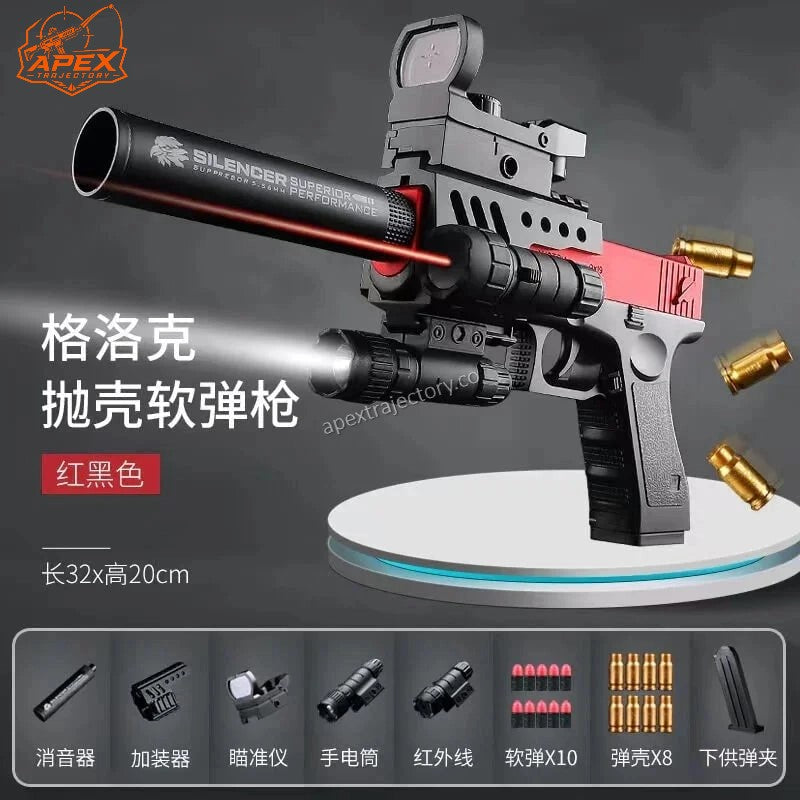 New Plastic EVA Foam Darts Bullets Gun Aim Train Handgun Air Gun